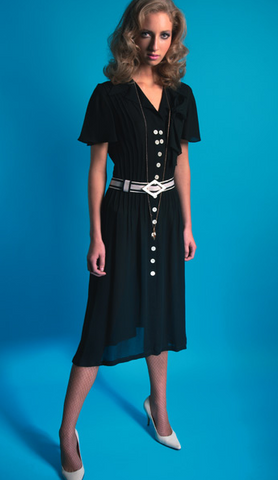 SUZANNAH - 1940&#39;s Inspired Wiggle Dress - Designer Dress hire 